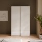 Armario puertas correderas W26 DE 120 cm Blanco brillo