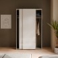 Armario puertas correderas W26 DE 120 cm Blanco brillo