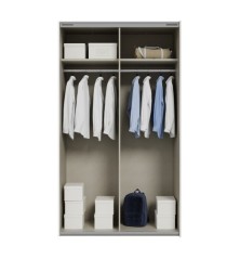 Armario puertas correderas W26 DE 120 cm Blanco brillo