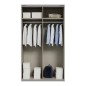 Armario puertas correderas W26 DE 120 cm Blanco brillo