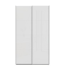 Armario puertas correderas W26 DE 120 cm Blanco brillo