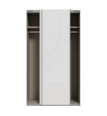 Armario puertas correderas W26 DE 120 cm Blanco brillo