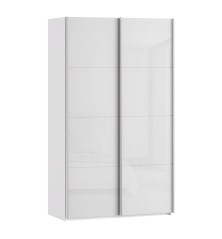 Armario puertas correderas W26 DE 120 cm Blanco brillo