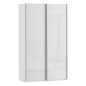 Armario puertas correderas W26 DE 120 cm Blanco brillo