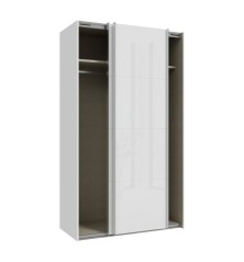 Armario puertas correderas W26 DE 120 cm Blanco brillo