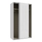 Armario puertas correderas W26 DE 120 cm Blanco brillo