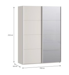 Armario W26 DE 120 cm Sand - Espejo