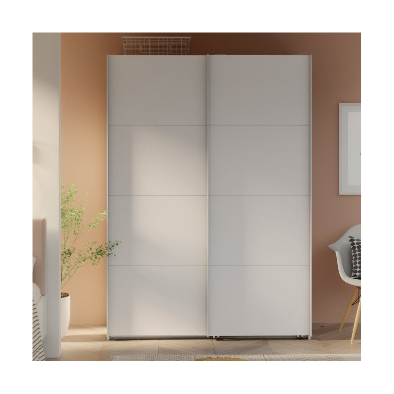 Armario puertas corredera W26 DE 150 cm Blanco mate