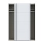 Armario puertas corredera W26 DE 150 cm Blanco mate