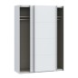 Armario puertas corredera W26 DE 150 cm Blanco mate