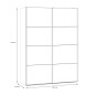 Armario puertas corredera W26 DE 150 cm Blanco mate