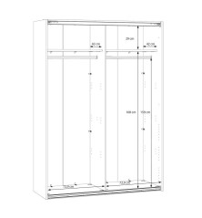 Armario W26 DE 150 cm Blanco mate