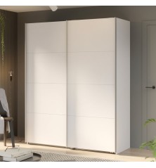 Armario puertas correderas W26 DE 170 cm Blanco Mate
