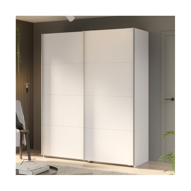 Armario puertas correderas W26 DE 170 cm Blanco Mate Armario puertas correderas W26 DE 170 cm Blanco Mate