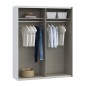 Armario puertas correderas W26 DE 170 cm Blanco Mate Armario puertas correderas W26 DE 170 cm Blanco Mate