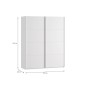 Armario puertas correderas W26 DE 170 cm Blanco Mate Armario puertas correderas W26 DE 170 cm Blanco Mate
