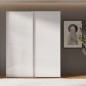 Armario puertas corredera W26 DE 170 cm Blanco brillo cristal Armario puertas corredera W26 DE 170 cm Blanco brillo cristal