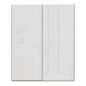 Armario puertas corredera W26 DE 170 cm Blanco brillo cristal Armario puertas corredera W26 DE 170 cm Blanco brillo cristal