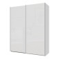Armario puertas corredera W26 DE 170 cm Blanco brillo cristal Armario puertas corredera W26 DE 170 cm Blanco brillo cristal