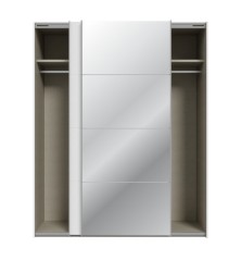 Armario W26 DE 10 cm Blanco Brillo - Espejo