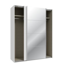 Armario W26 DE 10 cm Blanco Brillo - Espejo