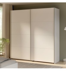 Armario puertas correderas W26 DE 200 cm en coor Blanco Mate