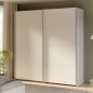 Armario puertas correderas W26 DE 200 cm en coor Blanco Mate Armario puertas correderas W26 DE 200 cm en coor Blanco Mate