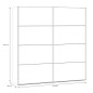 Armario puertas correderas W26 DE 200 cm en coor Blanco Mate Armario puertas correderas W26 DE 200 cm en coor Blanco Mate