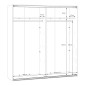 Armario puertas correderas W26 DE 200 cm en coor Blanco Mate Armario puertas correderas W26 DE 200 cm en coor Blanco Mate
