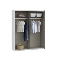 Armario puertas correderas W26 DE 200 cm en coor Blanco Mate