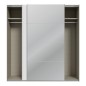 Armario de puertas correderas W26 DE 200 cm Blanco Mate y puerta de Espejo Armario de puertas correderas W26 DE 200 cm Blanco Mate y puerta de Espejo
