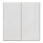 Armario de puertas correderas W26 DE 200 cm Blanco Brillo cristal