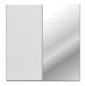 Armario puertas correderas W26 DE 200 cm color Blanco Brilloy una puerta con lunas de espejo Armario puertas correderas W26 DE 200 cm color Blanco Brilloy una puerta con lunas de espejo