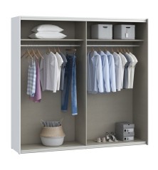 Armario puertas correderas W26 DE 220 cm en color Blanco Mate