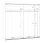 Armario puertas correderas W26 DE 220 cm en color Blanco Mate Armario puertas correderas W26 DE 220 cm en color Blanco Mate