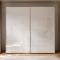 Armario puertas correderas W26 DE 220 cm en color Blanco Brillo cristal Armario puertas correderas W26 DE 220 cm en color Blanco Brillo cristal