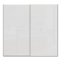 Armario puertas correderas W26 DE 220 cm en color Blanco Brillo cristal Armario puertas correderas W26 DE 220 cm en color Blanco Brillo cristal