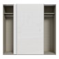 Armario puertas correderas W26 DE 220 cm en color Blanco Brillo cristal Armario puertas correderas W26 DE 220 cm en color Blanco Brillo cristal