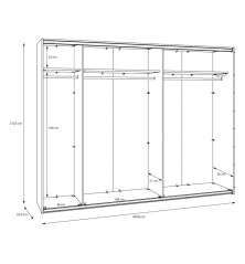 Armario W26 DE 270 cm Sand