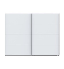 Armario puertas correderas W26 DE 270 cm en color blanco mate
