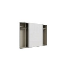 Armario puertas correderas W26 DE 270 cm en color blanco mate