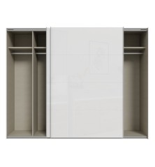 Armario puertas correderas W26 DE 270 cm Blanco Brillo