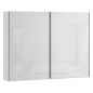 Armario puertas correderas W26 DE 270 cm Blanco Brillo cristal