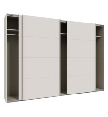 Armario tres puertas correderas W26 DE 300 cm en color sand