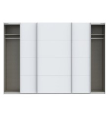 Armario tres puetas correderas W26 DE 300 cm en color Blanco mate