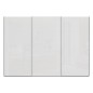Armario tres puertas correderas W26 DE 300 cm en color Blanco brillo cristal Armario tres puertas correderas W26 DE 300 cm en color Blanco brillo cristal