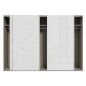 Armario tres puertas correderas W26 DE 300 cm en color Blanco brillo cristal Armario tres puertas correderas W26 DE 300 cm en color Blanco brillo cristal