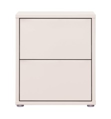 Mesita de noche  W26 2 cajones en color Sand