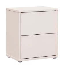 Mesita de noche  W26 2 cajones en color Sand
