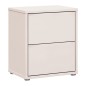 Mesita de noche  W26 2 cajones en color Sand